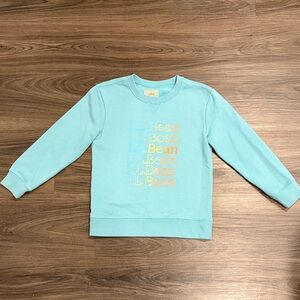 L.L. Bean Kids Teal Sweatshirt with Logo Size Small / 4